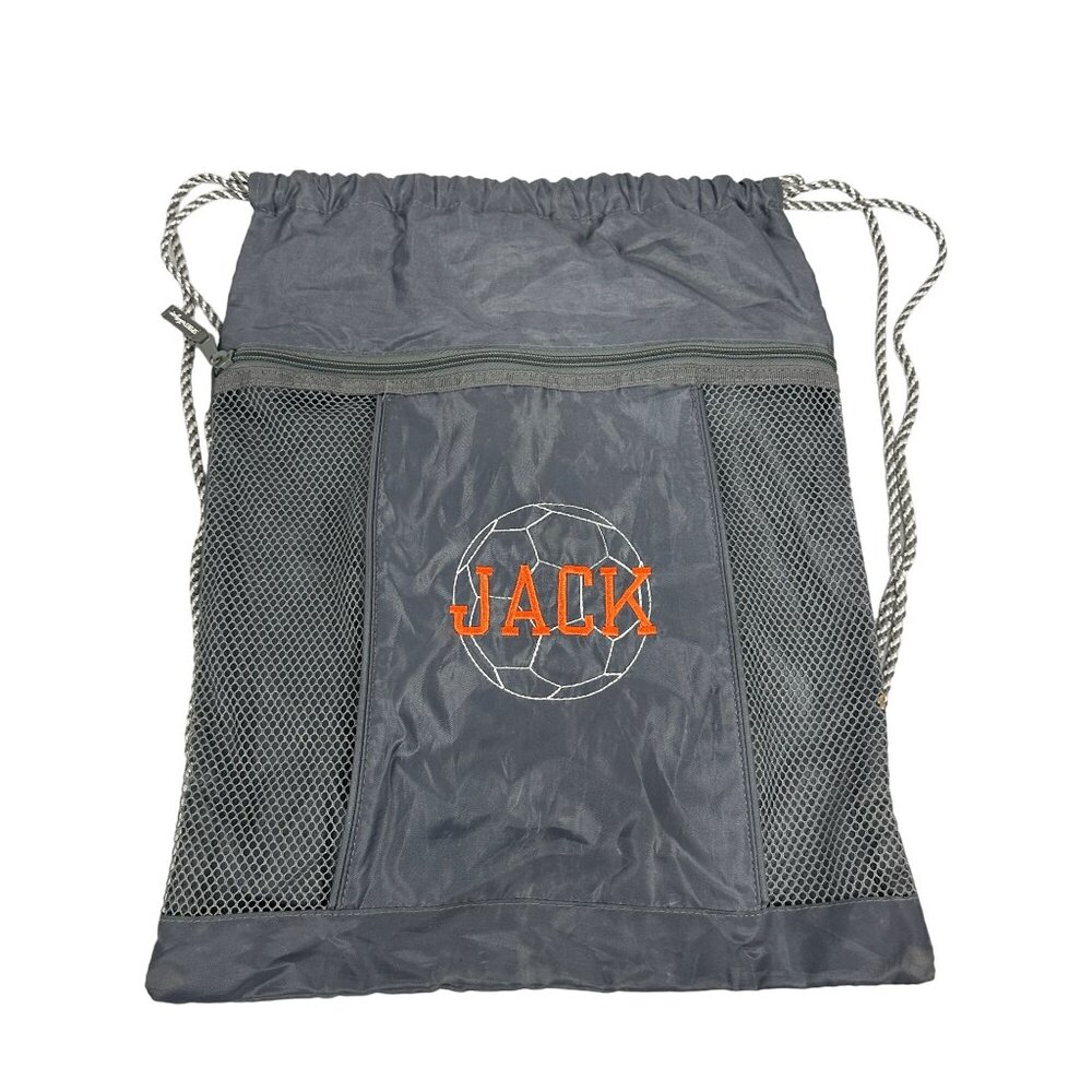 Thirty-One Spirit By Thirty-One Drawstring Backpack With Front Zipper Pocket